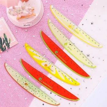 

Cute Kawaii Plastic Ruler Creative Fruit Ruler For Kids Student Novelty Item Korean Stationery