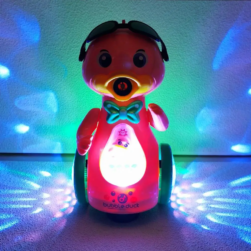 New Cute Duck Soap Bubbles Machine with Light Music For Kids Automatic Blower Toy Baby Magic Bubble Gun Summer Toys for children 6