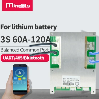 

3S 12V BMS with Bluetooth smart UART/485 communication interface 120A stored inverter battery display protection board
