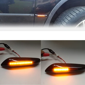 

For BMW E90 E91 E92 E93 E60 E87 E82 E46 LED Side Marker Light Flowing Water Indicator Turn Signal Lights Smoke