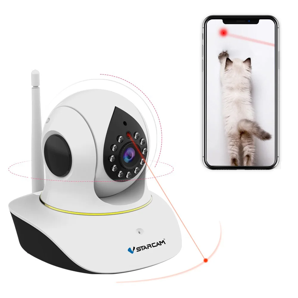 

Vstarcam C38S-P 1080P IP Camera Wifi Security Camera Remote Control with Pet Video Intercom IR Night Video Surveillance Monitor