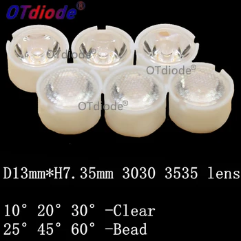 

30PCS CREE XP-E XPE /XP-G XPG / XT-E XTE 3535 LED Lens 13mm white holder 10degree/20degree/30degree/25degree/45degree/60degree