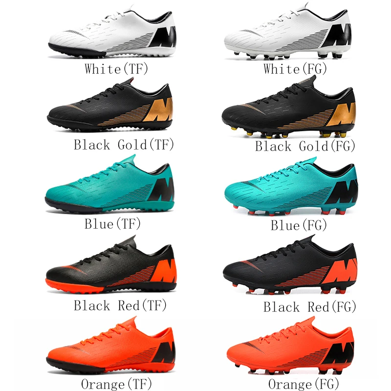 YHKLERZU Football Shoes Men Turf Spikes Football Boy Women Outdoor Athletic Trainers Sneakers Adults Brand Professional Soccer