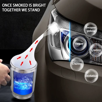 

Car Headlight Polish Repair Tool Headlamp Polishing Kit Heating Atomization Cup Electrical Heating Cup with Anti-Drip Nozzle