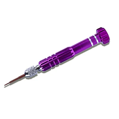 5 In 1 Screwdriver Set Mini Portable Slotted Phillips Hex Pozidriv Screwdriver Glasses Camera Computer Watch Phone Repair Tools Purple