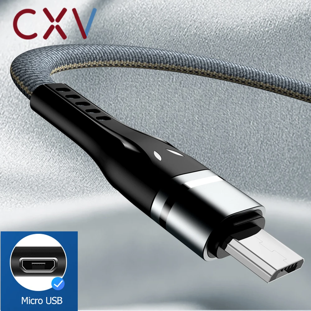 Нейлоновый Micro USB кабель 1 м кабель для быстрой зарядки и передачи данных провод для зарядки USB шнур Android мобильный телефон кабели для Samsung Xiaomi