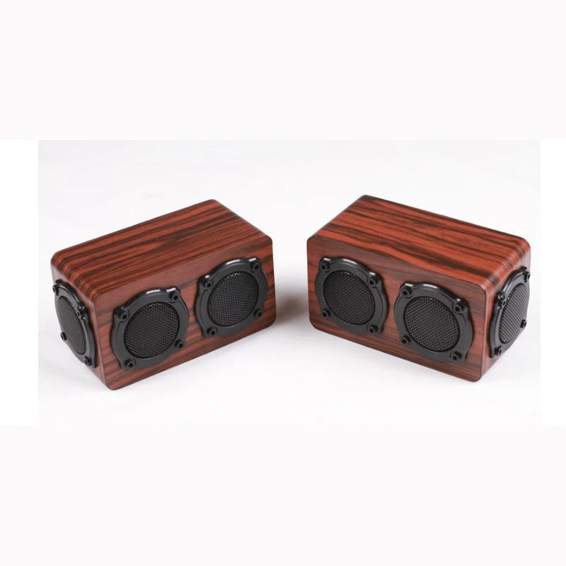 Ретро деревянный беспроводной и потоковый Bluetooth динамик портативный динамик HiFi Bluetooth мини 3D двойной громкий динамик s USB динамик