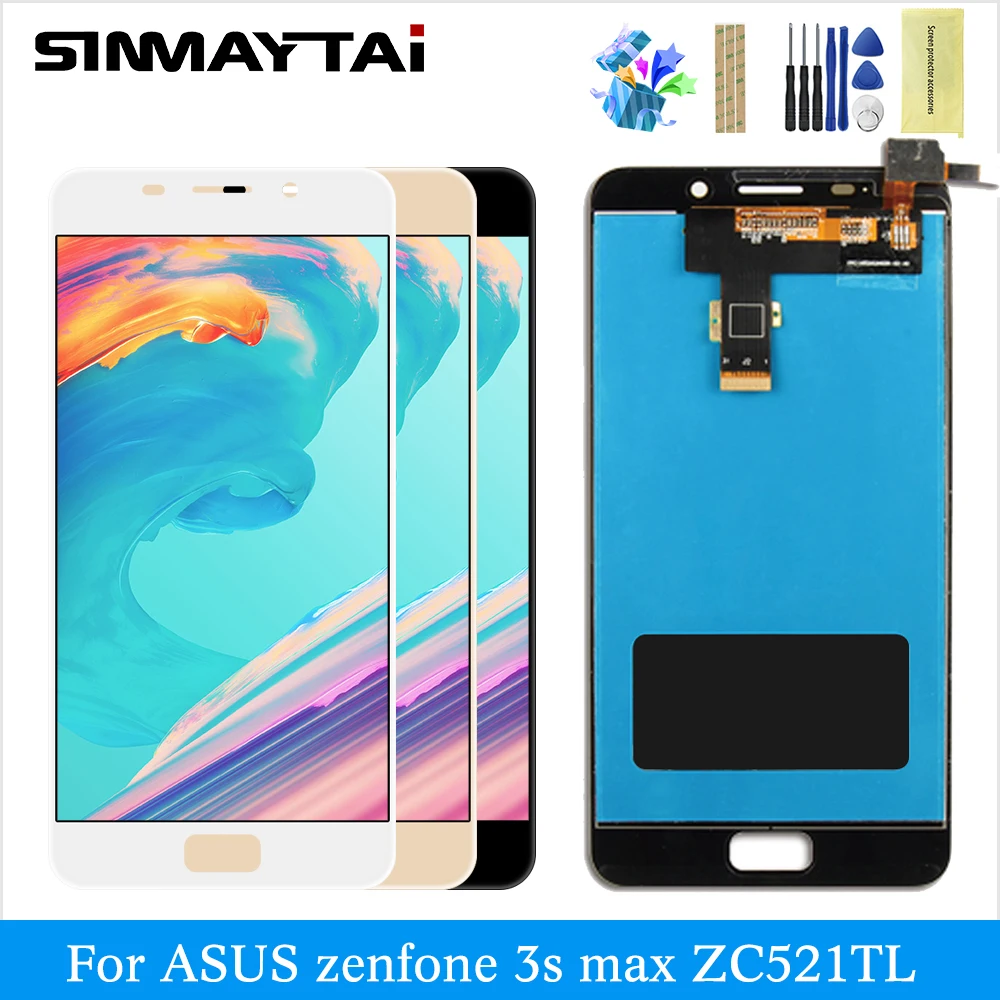 

LCD for ASUS ZenFone3s max ZC521TL X00GD digitizer assembly touch screen replacement black lcd display for ASUS 3s max ZC521TL