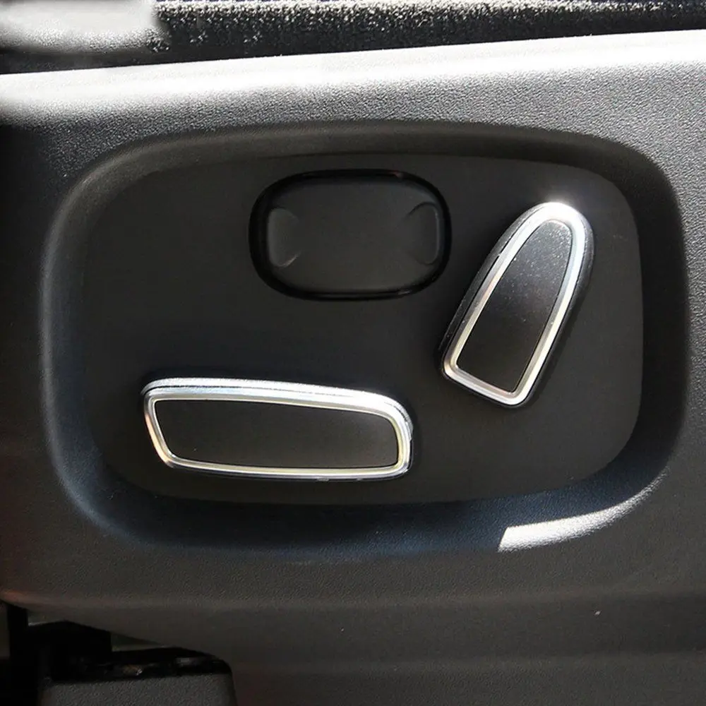 

4PCS Black Seat Switch Knob Cover For Land Rover Discovery 4 Range Rover Sport Evoque Car Accessories