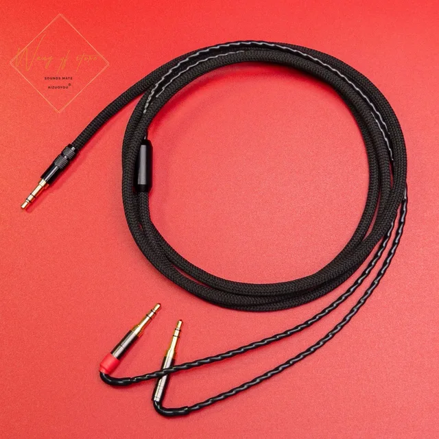 HiFi Audio Cable Wire For AUDEZE SINE Headphone Pure Silver