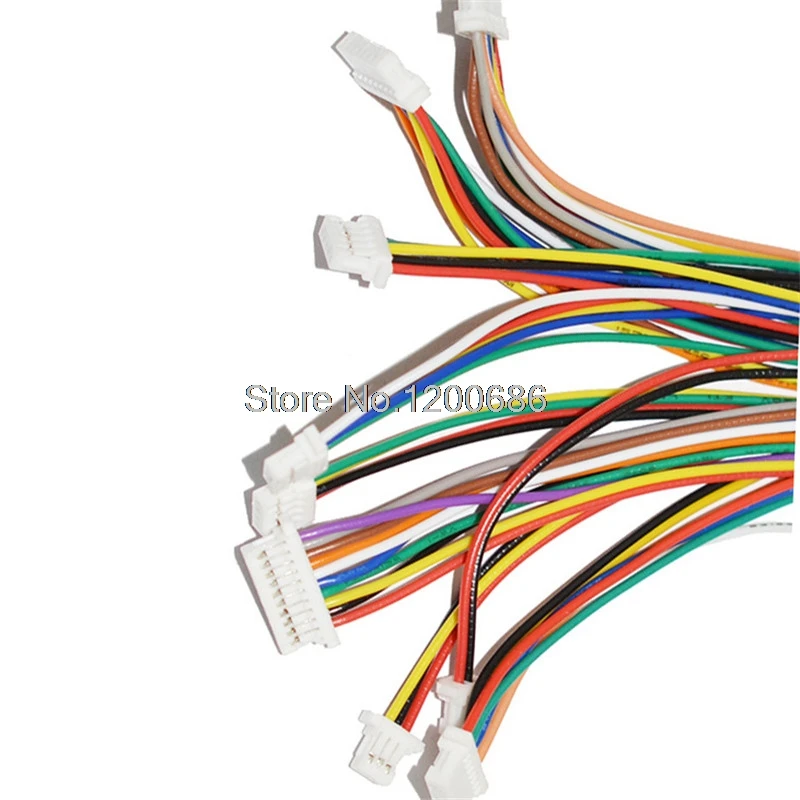 10 комплектов 2 P/3 P/4 P/5 P/6 Pin JST SH 1,0 женский двойной разъем с проводом 150 мм 28 AWG SH1.0