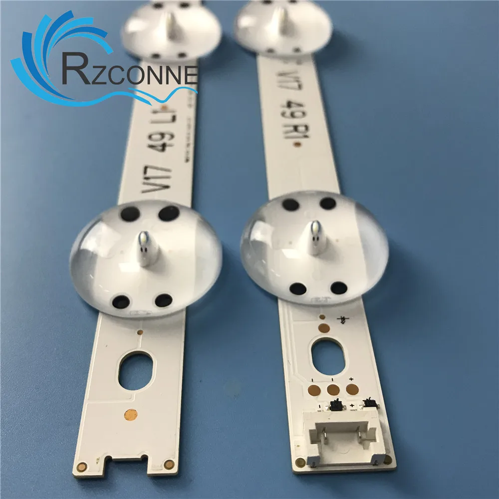 Fita de Luz de Fundo Led 12 para lg 49 Polegadas V17 Art3 tv 49lv340c 49uv340c 49uj6565 282863a Lc490dgg 49uj670v - Imagem 2