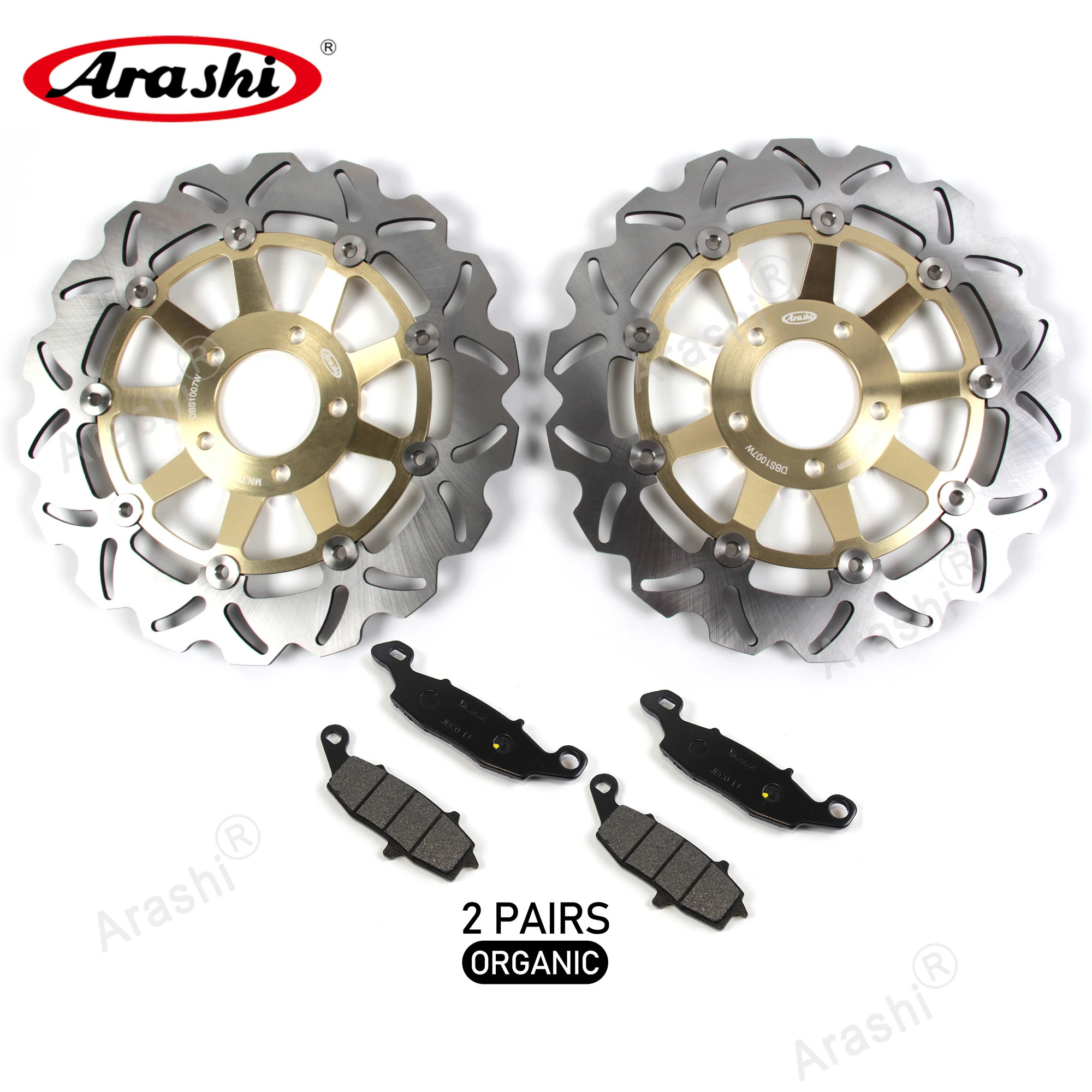 

ARASHI для SUZUKI GSX750 1997 - 2003 тормозные диски роторы колодки CNC плавающий передний тормозной диск GSX-750 1998 1999 2000 2001