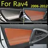 For Toyota RAV4 2006 2007 2008 200910 2011 2012 Microfiber Door Panel Armrest Leather Cover Protective car accessories interior ► Photo 3/6