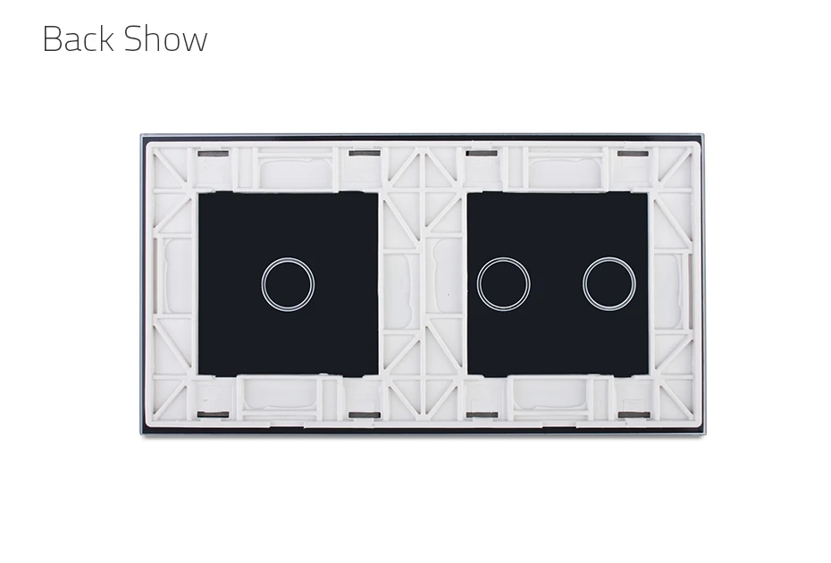 Livolo luxo branco pérola cristal de vidro,