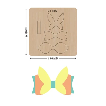 

Bowknot knife mold molds,bow-shaped cutting molds, new die-cutting wooden molds,suitable for big shot machines