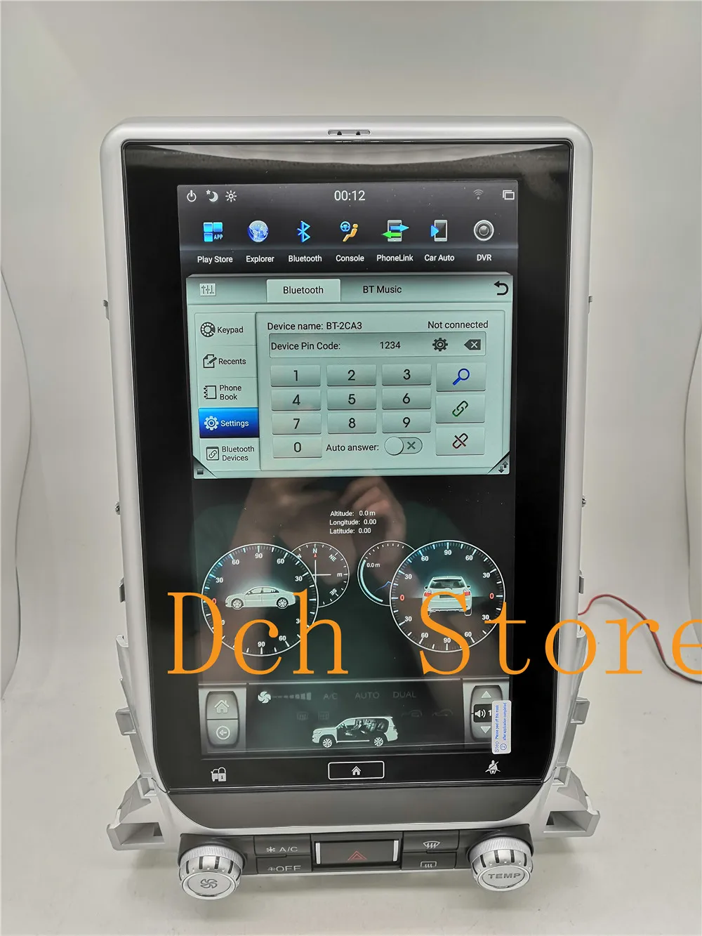 Discount 13.6 inch Vertical tesla style Android 8.1 Car DVD GPS Navigation for TOYOTA LAND CRUISER LC200 2016 2017 2018 radio px6 carplay 24