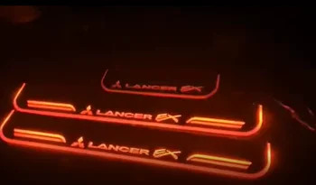 

Express delivery led door sill plate strip welcome light threshold guard protectors for Mitsubishi lancer ex