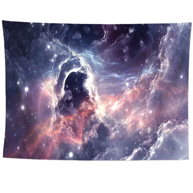 6128 Galaxy психоделический гобелен, Настенное подвесное одеяло, декоративный настенный ковер для гостиной, на заказ - Цвет: 6128