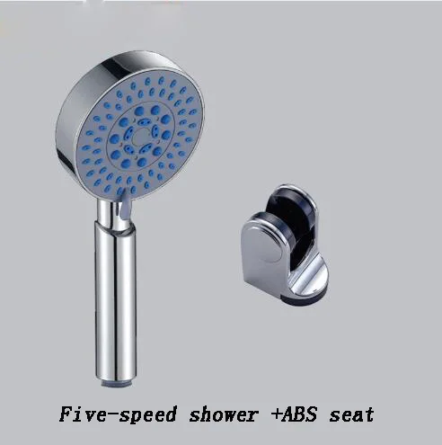 5 speed shower Душевой шланг, фитинги, аксессуары для ванной комнаты, держатель для душа, водопровод для ванны, душевая головка из нержавеющей стали - Цвет: 5 speed shower