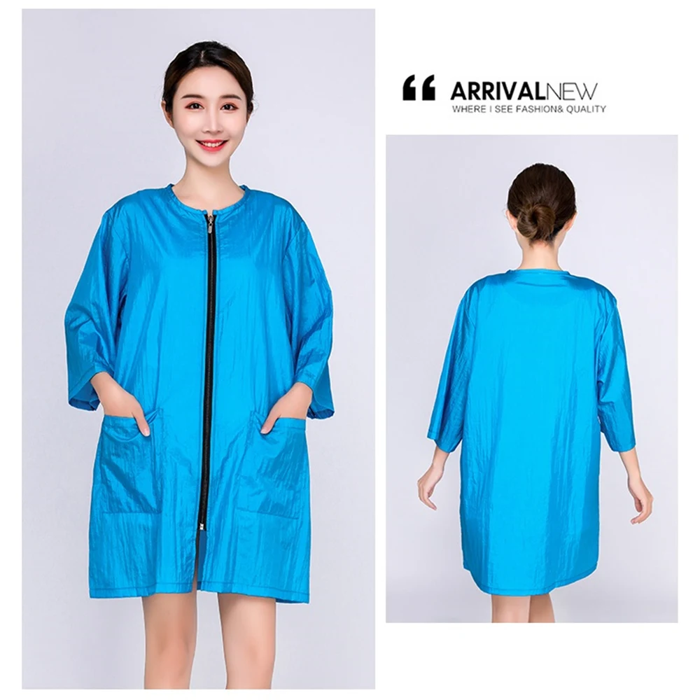Professional Hairdressing Beauty SPA Gown Zipper Robe Hair Capes Styling Barber Salon Hairdresser Wraps 1pcs