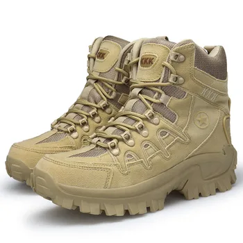 

Winter/Fall Men's Military Boots Special Forces Tactical Desert Warfare Boat Outdoor Casual Shoes Military Boots