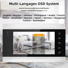 Visiophone intelligent wi fi, interphone vidéo sans fil avec caméra 720P/AHD, sonnette filaire à 110 °