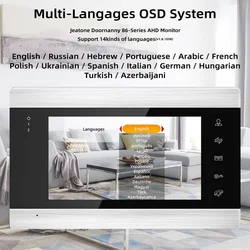 Wifi inteligente sistema de intercomunicação do telefone da porta vídeo em casa sem fio vídeo porteiro com 720p/ahd 110 ° wired campainha câmera