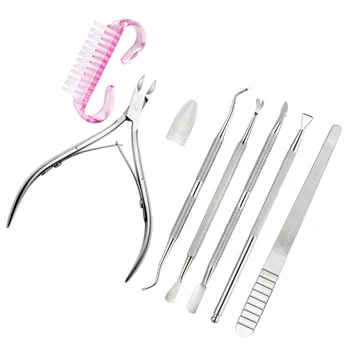 

7pcs Practical Simple Durable Metal Manicure Kits Nails Tools for Home