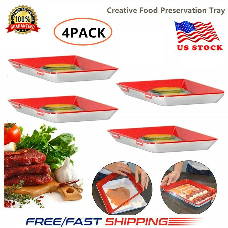 1pcs Creative Healthy Food Preservation Tray Storage Container Kitchen Tools us