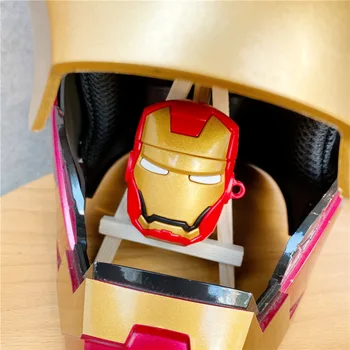 

3D Cartoon Iron Man For Airpods Pro Case Latest Silicone Case for Apple Airpods 1 2 pro Bluetooth Earphone Accessories Cover