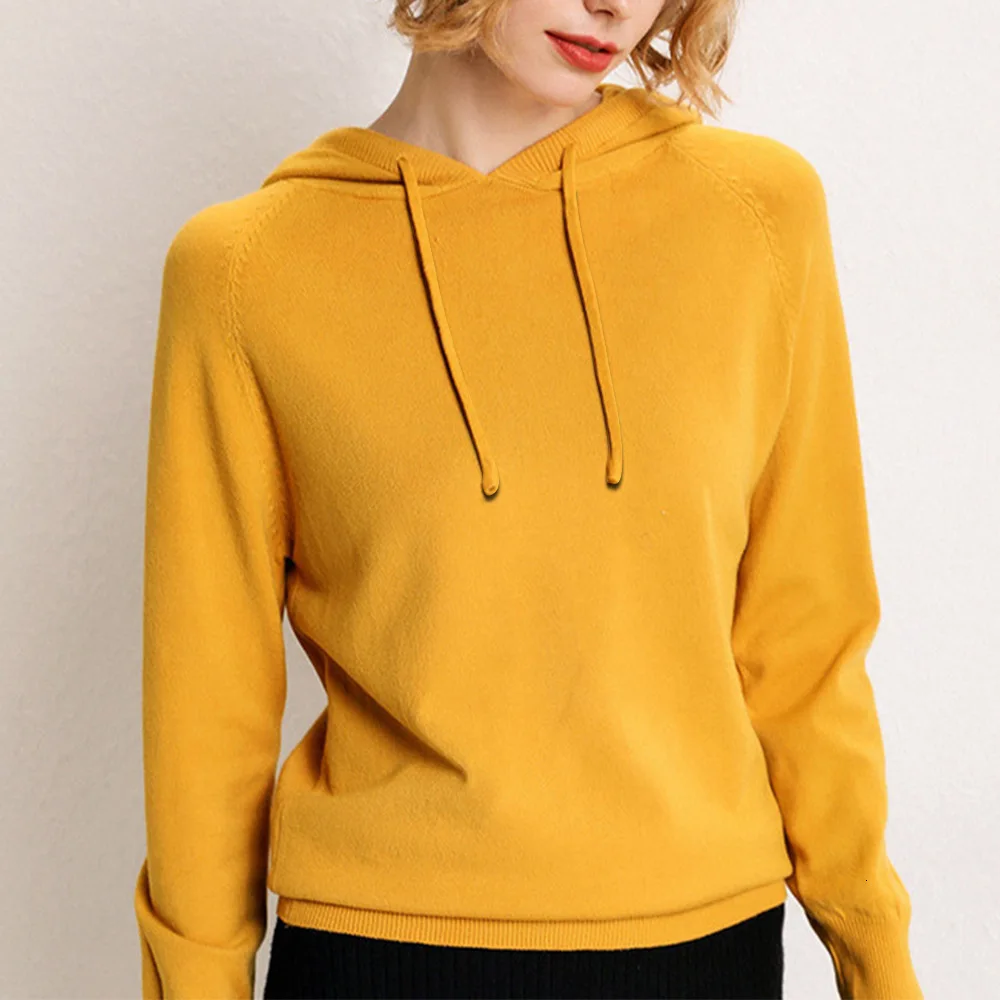 Fashion Solid Color Women Hoodies Knitting Long Sleeve Casual Loose Pullovers Sweatshits Ladies Hoody Moletom Bluza Sudadera top