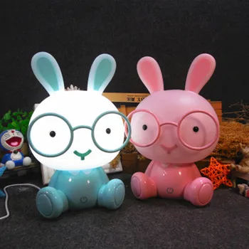 

Cartoon Glasses Rabbit Night Lamp for Children Baby Kids Christmas Gift Room Led USB Modern Night Light Bedside Decor Luminaire