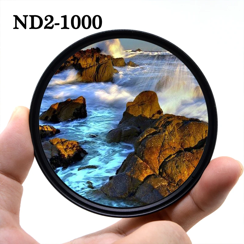 KnightX ND2 к ND1000 ND фильтр объектива камеры для canon sony nikon фото 18-200 24-105 d600 d80 d5100 52 мм 55 мм 58 мм 67 мм 77 мм