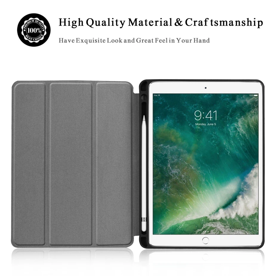 Чехол для ipad pro 10 5 GUKEEDIANZI 2017 / iPad Air 2019 прозрачный чехол из искусственной кожи с