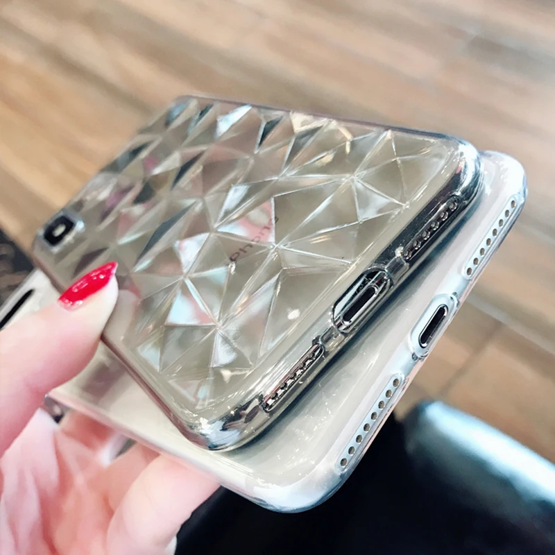 Роскошный силиконовый 3D Алмазный чехол для телефона для iPhone 11 Pro XS Max XR X карамельный цвет Мягкий ТПУ чехол для iPhone 8 7 6S 6 Plus 5S 5S SE