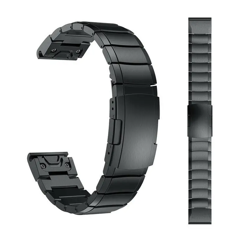 20 мм 22 мм 26 мм ремешок для Garmin Forerunner Fenix 5 5X 5S Plus сменный ремешок из нержавеющей стали