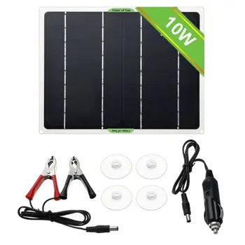 

Single Crystal 10W Solar-Panel Charging Portable IP65 Waterproof