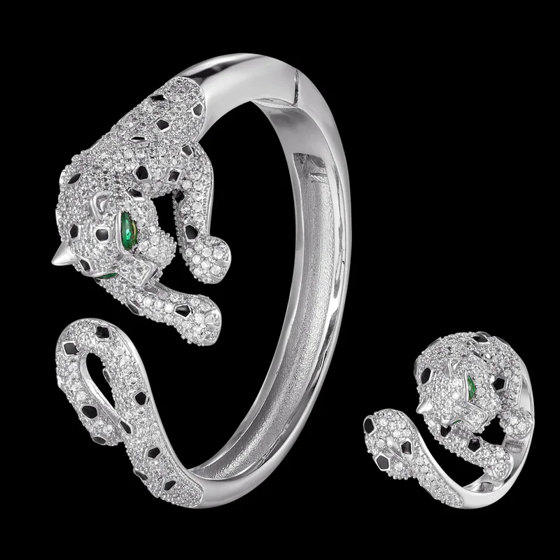 Cubic Zircon Leopard Bracelet | Cz Leopard Jewelry Bracelet
