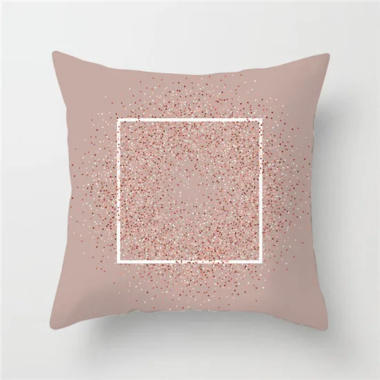 Fuwatacchi наволочка в скандинавском стиле розовая полосатая подушка с геометрическим узором(алмаз) чехол для дивана домашний геометрический декоративные подушки 45*45 см - Цвет: PC04103
