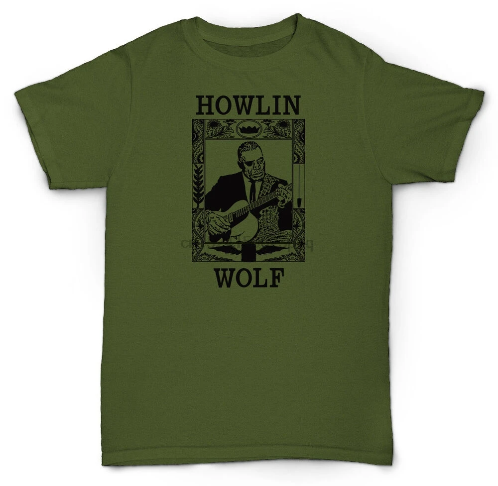 HOWLIN волк футболка Дельта Блюз душа Джаз шахматы винил LIGHTIN HOPKINS SUN HOU |
