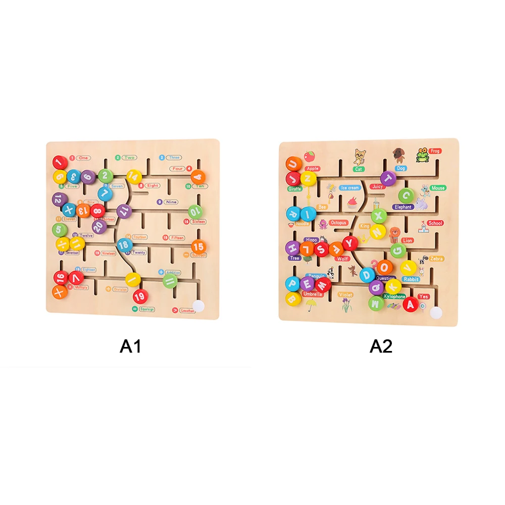 Деревянные Digitals Алфавит развивающие арифметические лабиринт доска соответствия дети математическая игрушка ребенок логика мышление интеллектуальное развитие игрушка