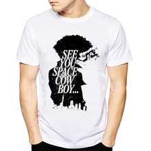 Аниме ковбойский Бибоп Футболка мужская мода печать мультфильм белая футболка лето o-образным вырезом короткий рукав печати harajuku безрукавка с принтом