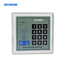 DIYSECUR RFID Proximity ID Card Reader Keypad Entry Lock Door Access Control System Kit with 10 Keyfobs