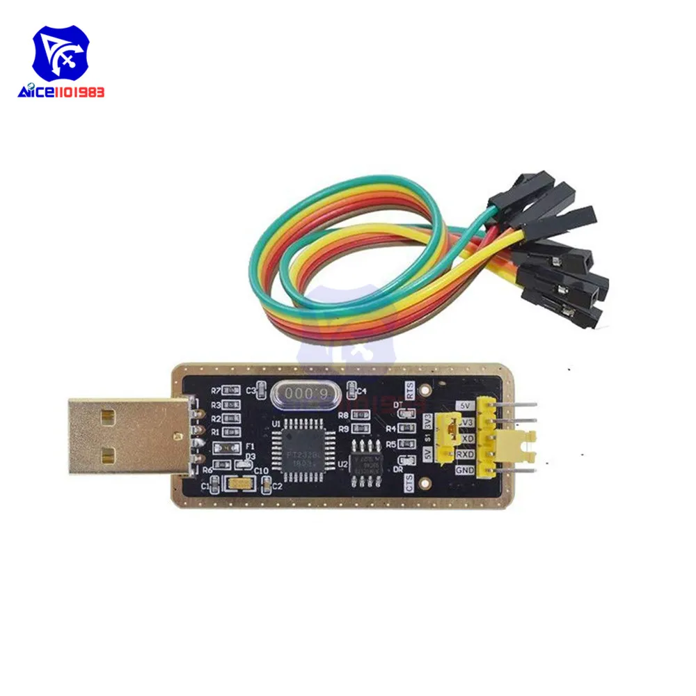 Модуль последовательного адаптера diymore FTDI FT232BL FT232 с USB 2 0 на TTL 5 в 3 В перемычкой и