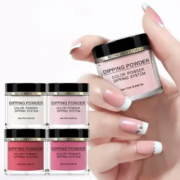 

10ml Nail Powder Shimmer Nail Dip Long-lasting Dipping Powder Nail Moisturizing Powder Professional Glitter Nail Natural UV Gel