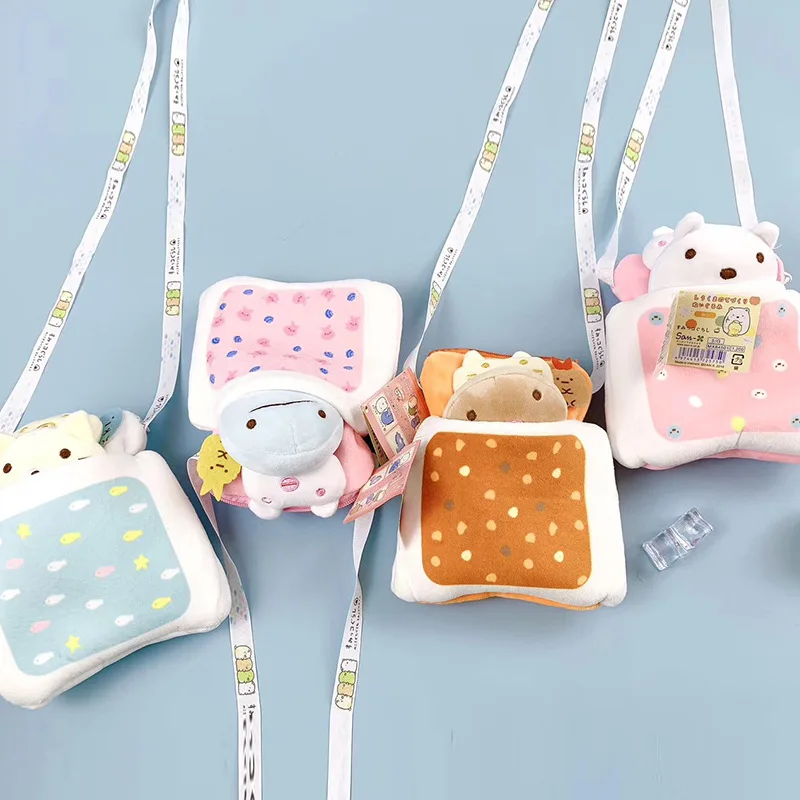 Kawaii Anime corner Biological Stuffed Plush Toy Sumikko Gurashi San-x Handheld Cartoon Shoulder Bag For Kid Gift | Игрушки и хобби