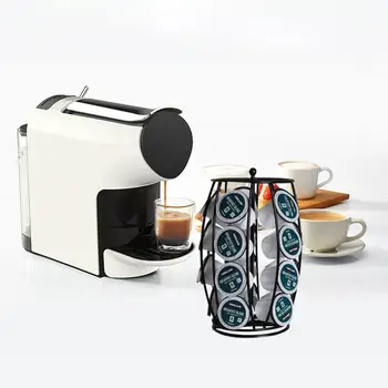 

Spray Painting Rotating Coffee Capsule Holder Nescafe Coffee Capsule Storage Display Holder Storage Self-Collection Holder new