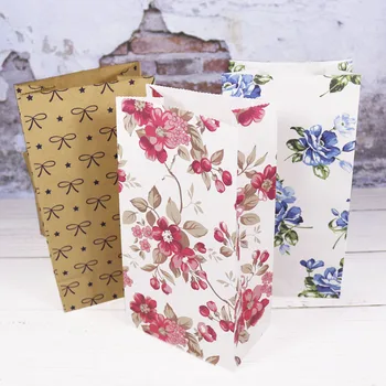

5pcs Kraft Paper Bag Envelope Flower Gift Bag Card Envelopes for Wedding Birthday Party DIY Craft Kids Kraft Envelopes