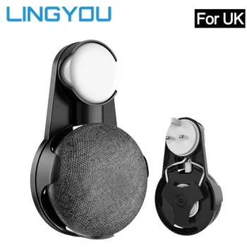

Outlet Wall Mount Holder Cord Bracket For Google Home Mini Voice Assistant Plug In Kitchen Bedroom Portable Audio Stand For UK